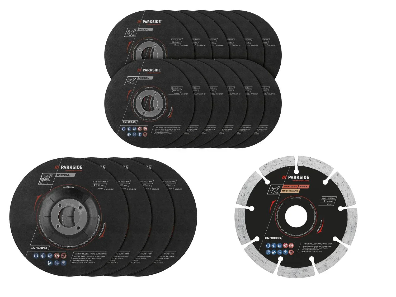 PARKSIDE PERFORMANCE Disque(s)  mtal,  125 mm