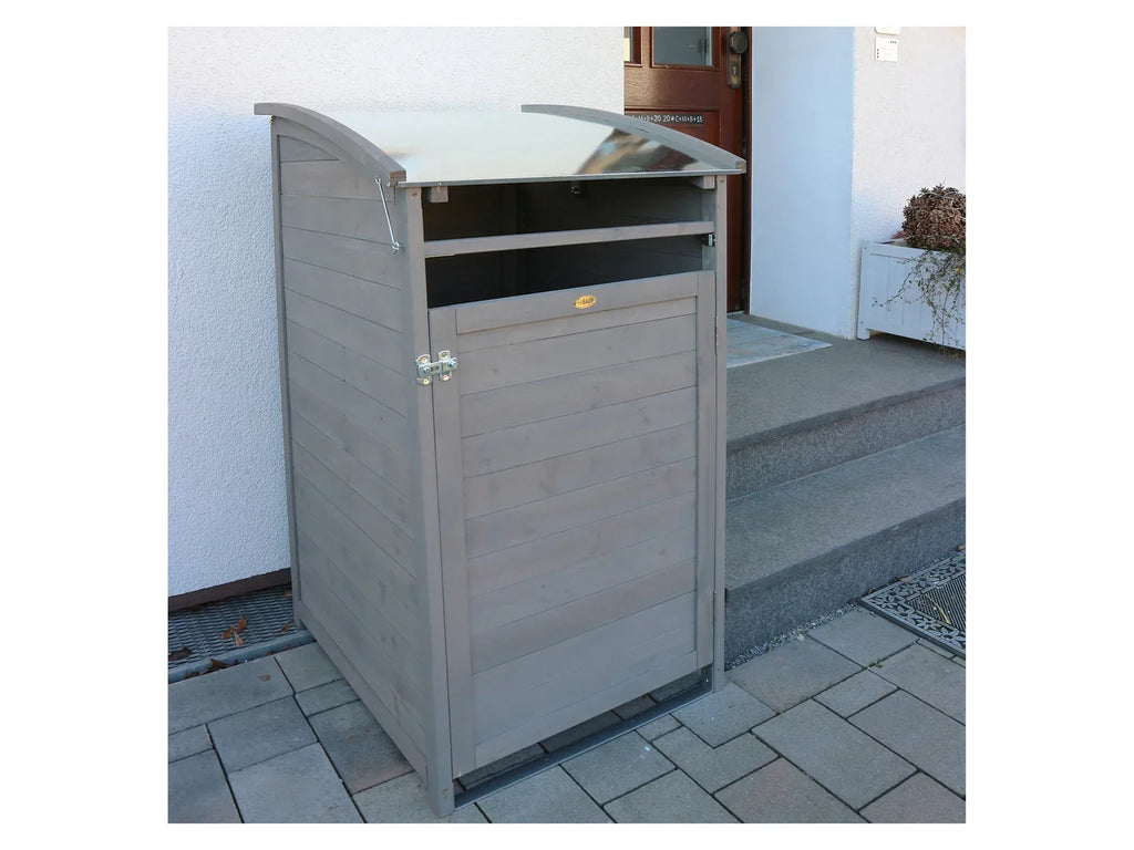 HABAU Cache-poubelle en bois, 120 L