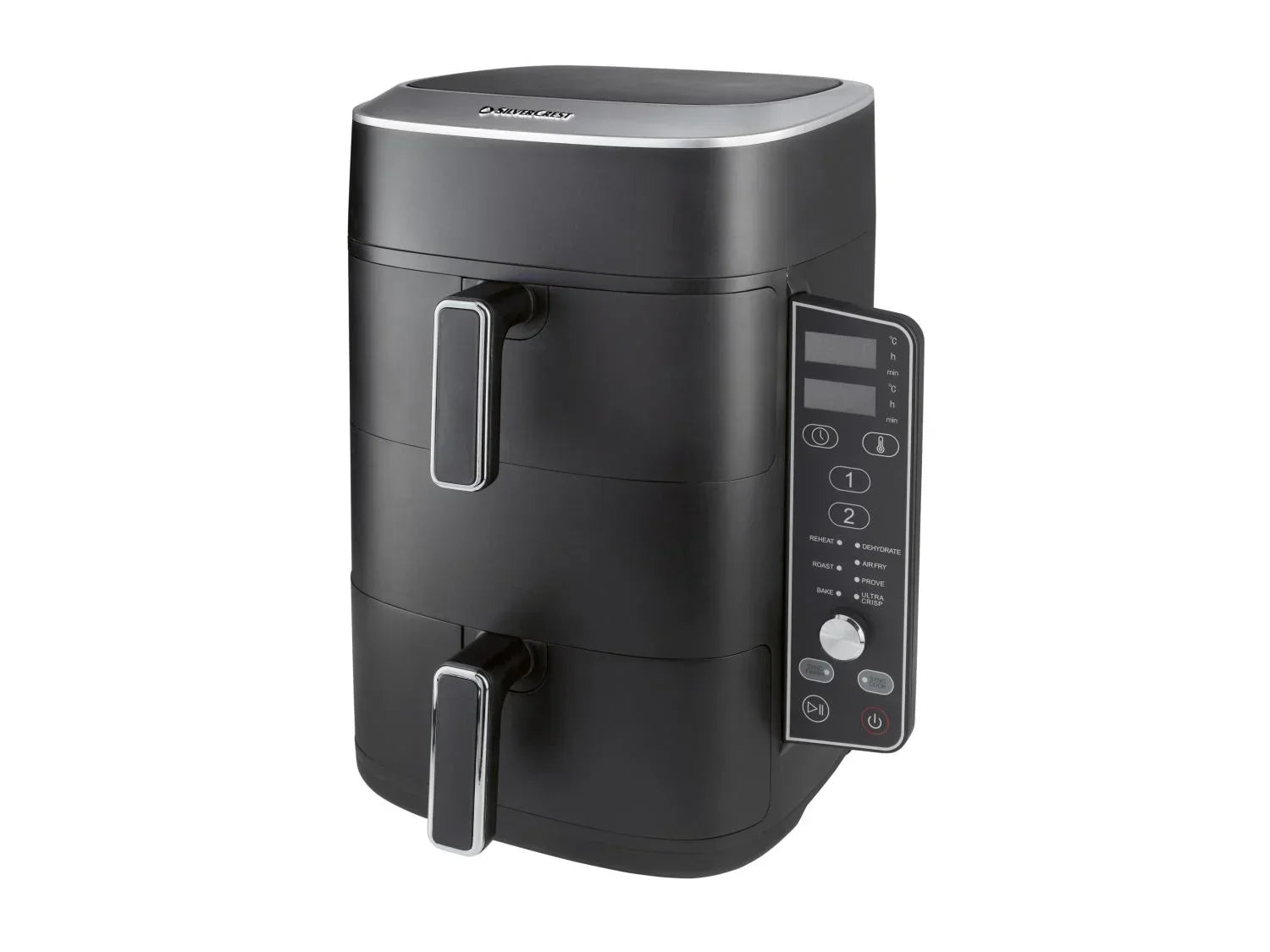 SILVERCREST Friteuse  air chaud 2 zones superposes, 9,5 l