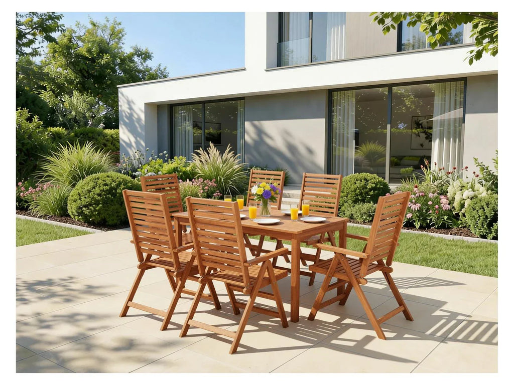 LIVARNO Table de jardin + Lot de 6 fauteuils Sevilla