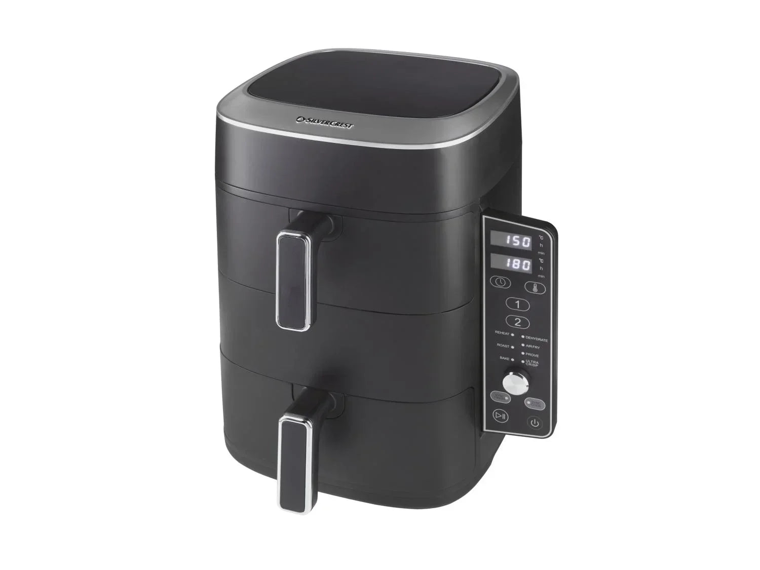 SILVERCREST Friteuse  air chaud 2 zones superposes, 9,5 l