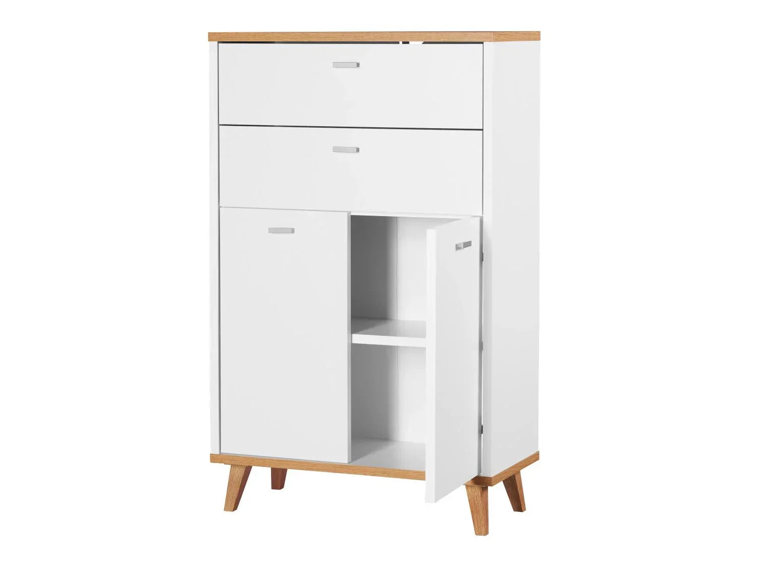 LIVARNO Meuble de salle de bains Corfu, 60 x 96 x 28 cm, blanc/imitation chne