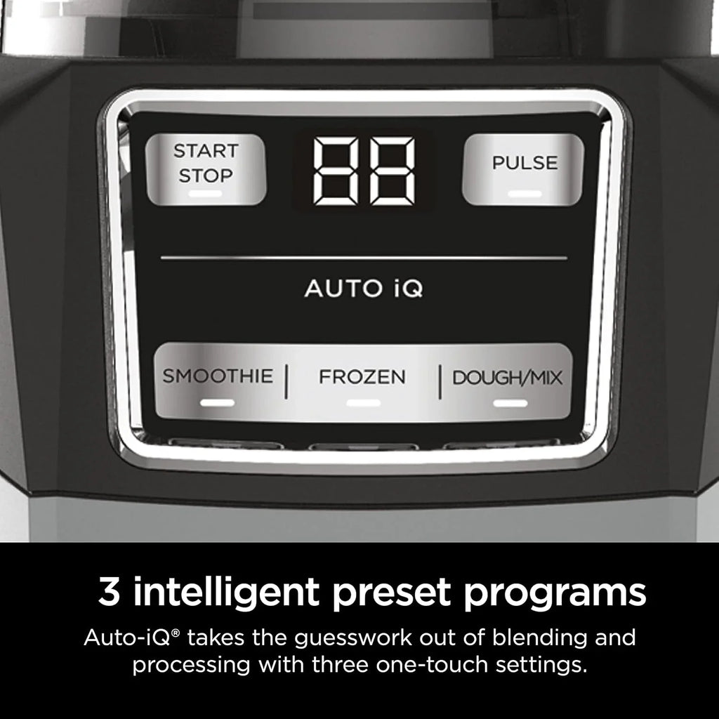 Ninja Blender Compact Kitchen System for Smoothies, Doughs, and Frozen Drinks with Auto-IQ, 72 oz* Blender Jar