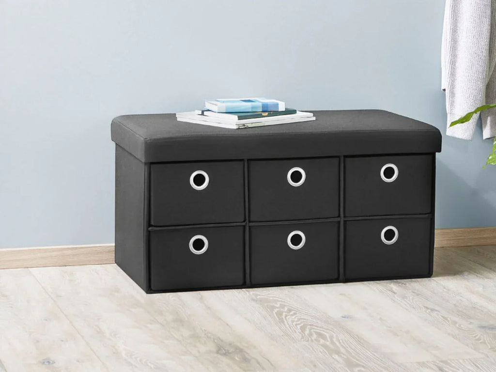 LIVARNO home Banc-coffre de rangement, avec 6 tiroirs