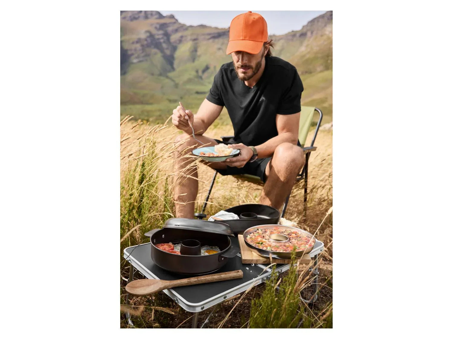 CRIVIT Set four de camping