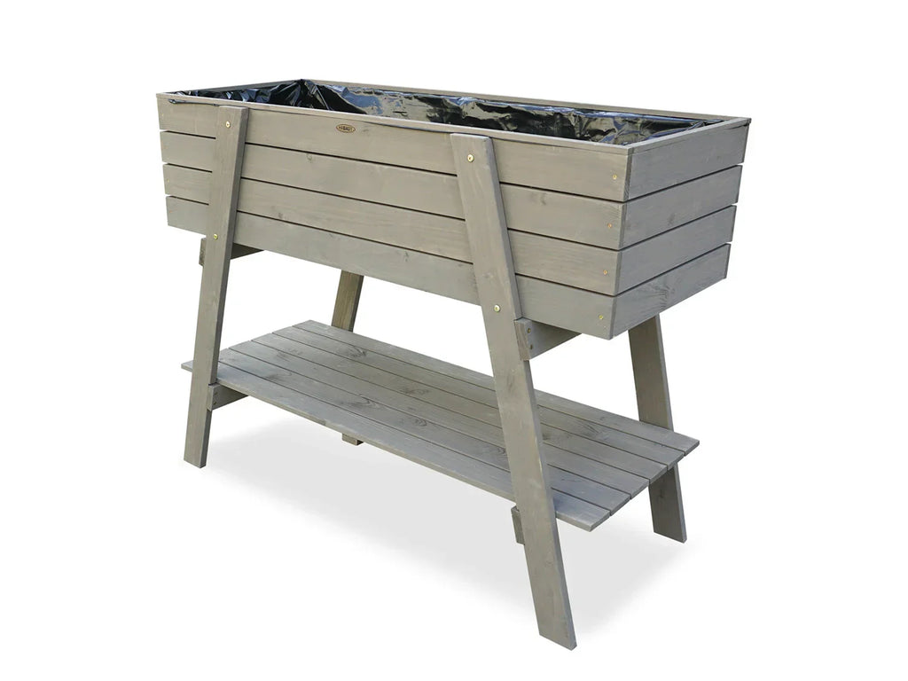 HABAU Carr potager sur pieds, 115 x 45 x 89,5 cm, gris