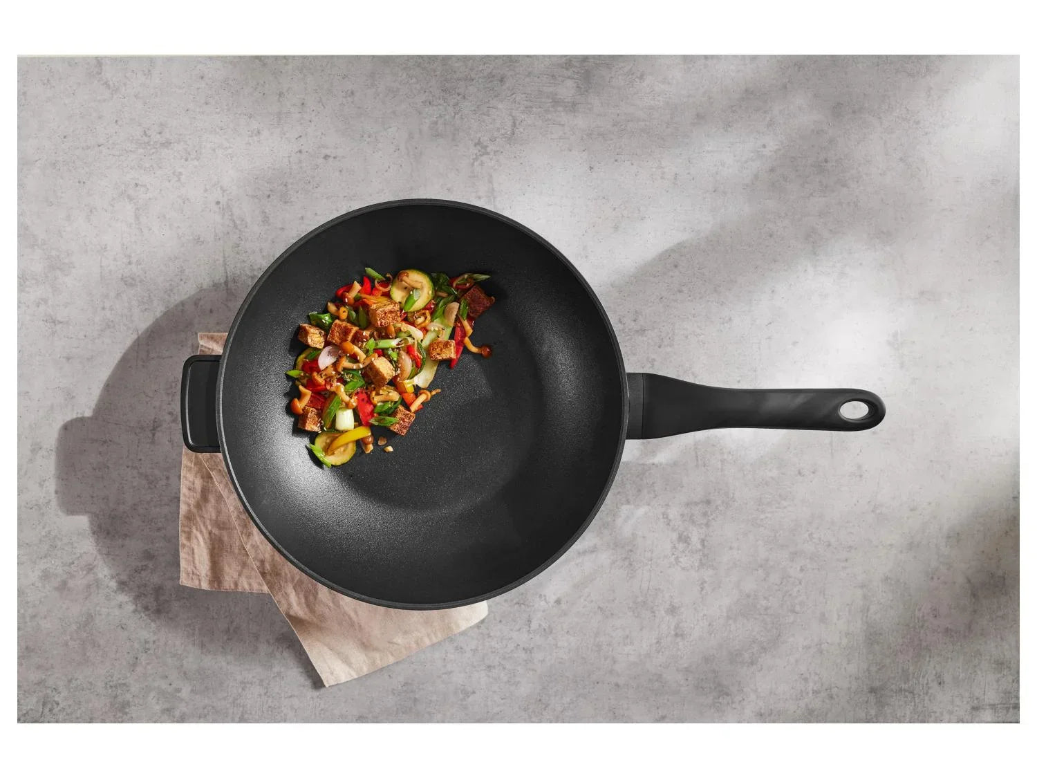 SILVERCREST Wok en fonte d'aluminium,  32 cm