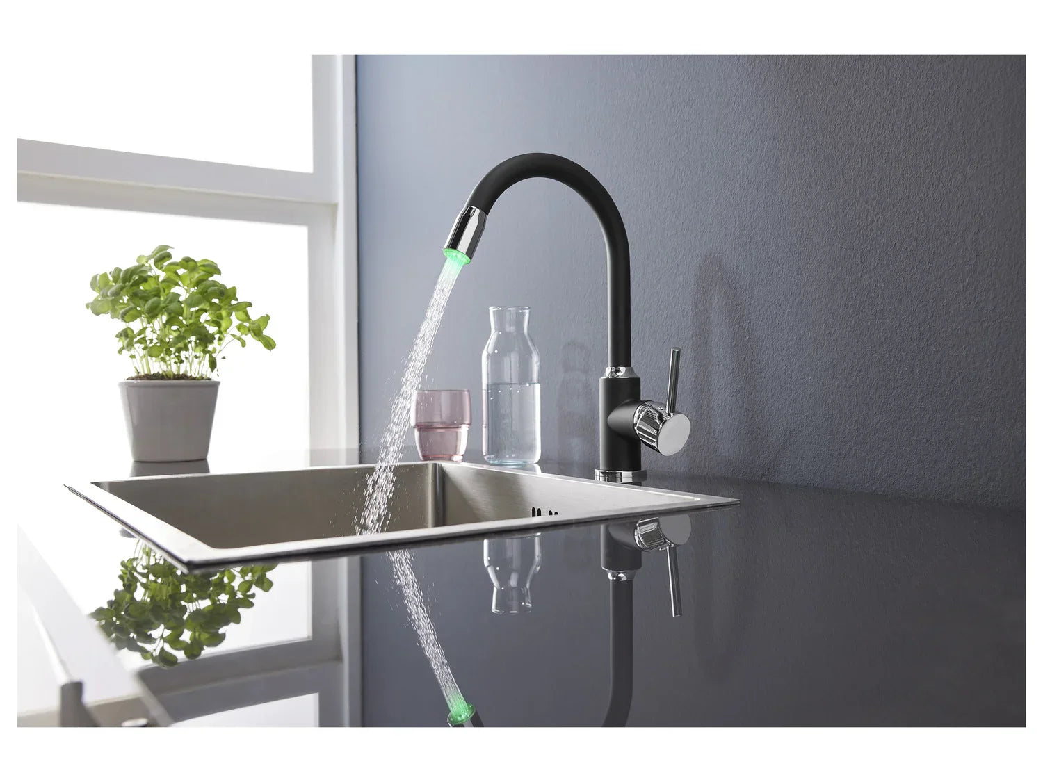 LIVARNO home Mitigeur robinet dvier  LED