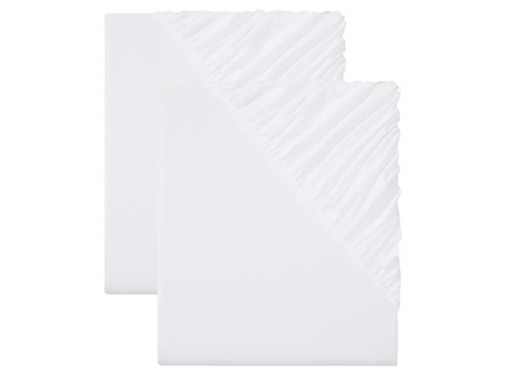 LIVARNO home Lot de 2 draps-housses en jersey, 140-160 x 200 cm