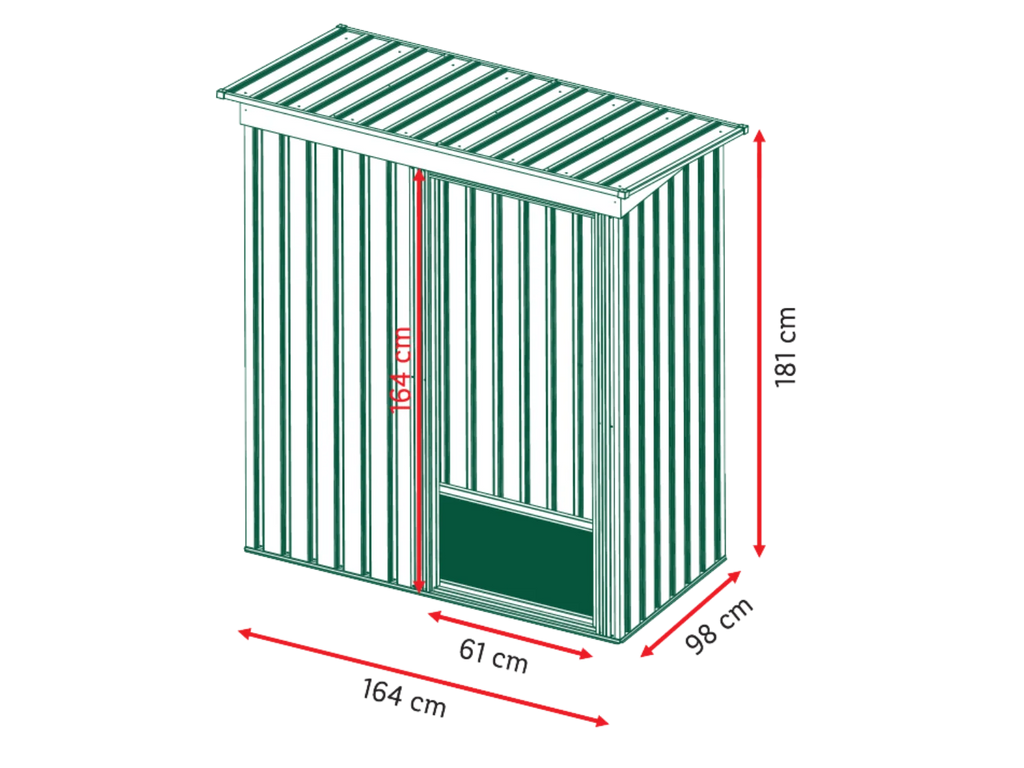 PARKSIDE Abri de jardin S, 1,4 m