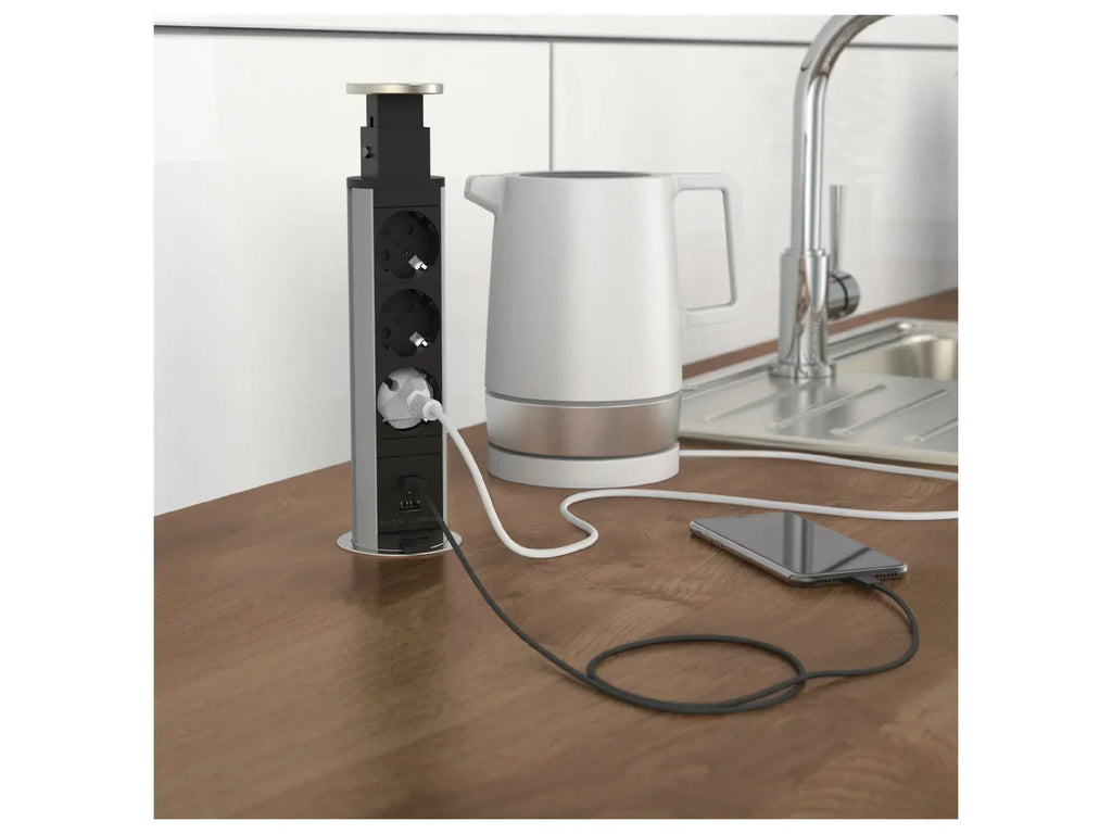 Schtte Bloc multiprises encastrable pour plan de travail