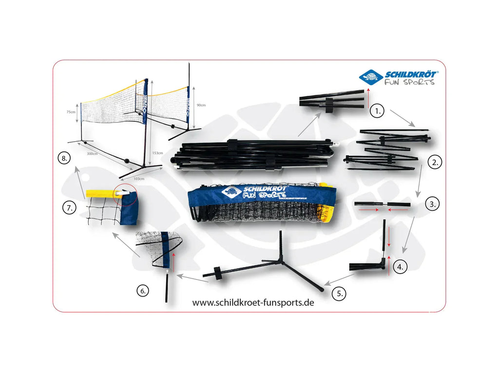 Schildkrt-Funsports Set de filet combin