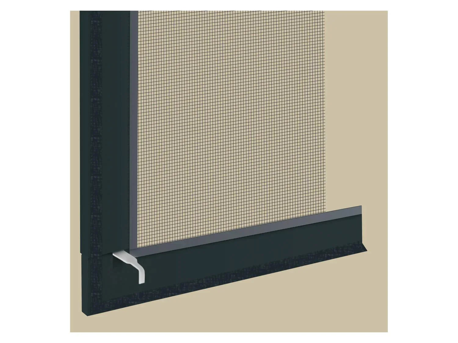 LIVARNO Moustiquaire de fentre en aluminium, 100 x 120 cm