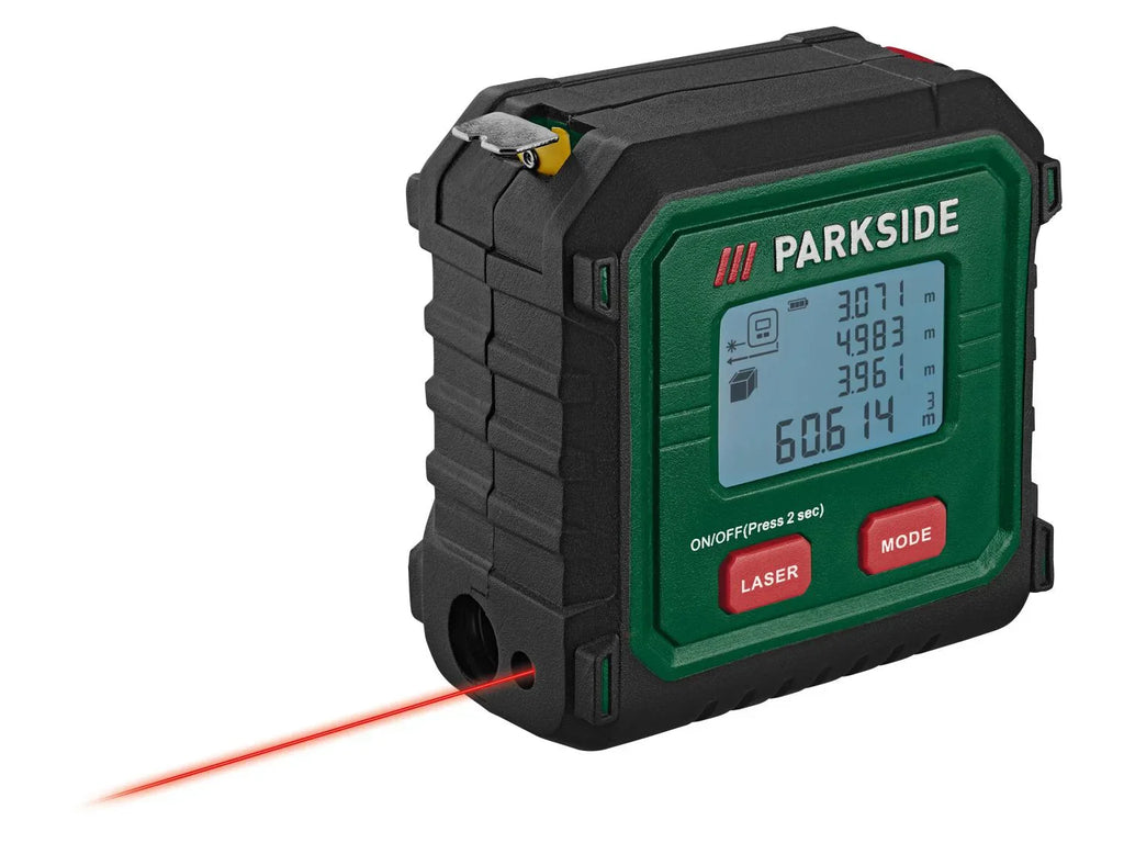 PARKSIDE Tlmtre laser avec mtre ruban PLMB C3, rouge, 50 m