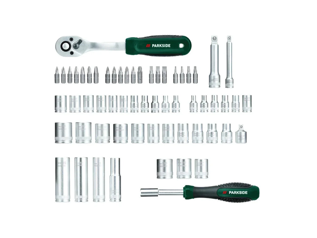 PARKSIDE Set de douilles et dembouts, 61 pices