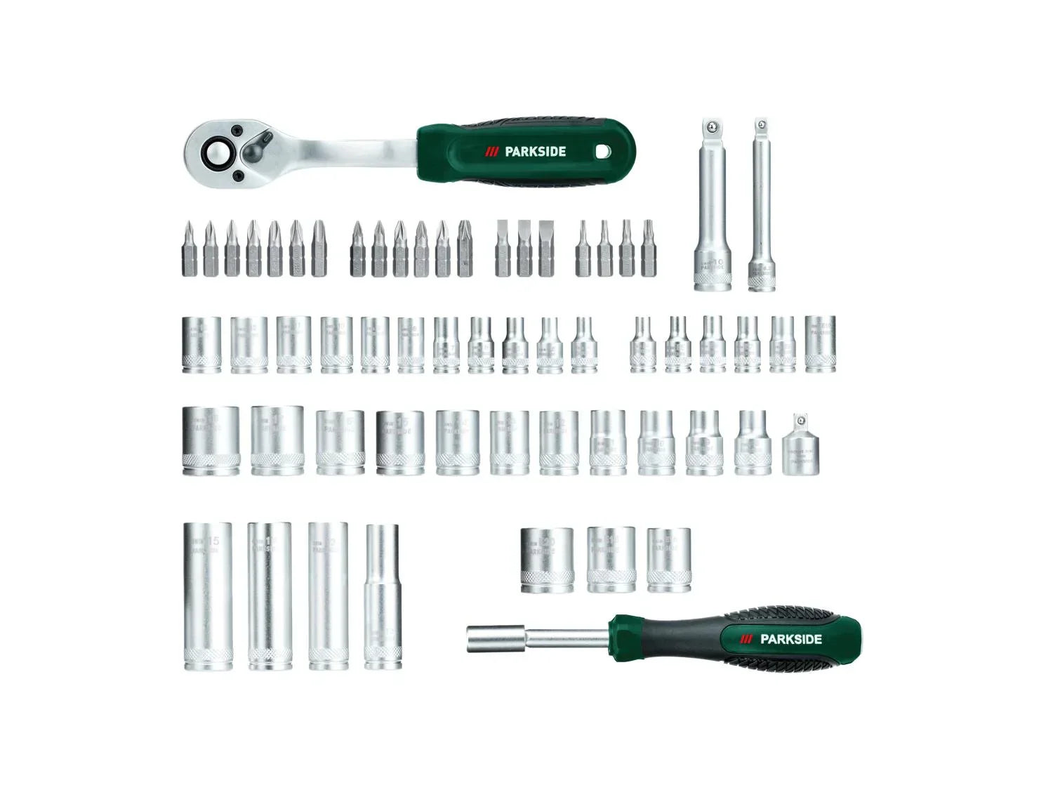 PARKSIDE Set de douilles et dembouts, 61 pices