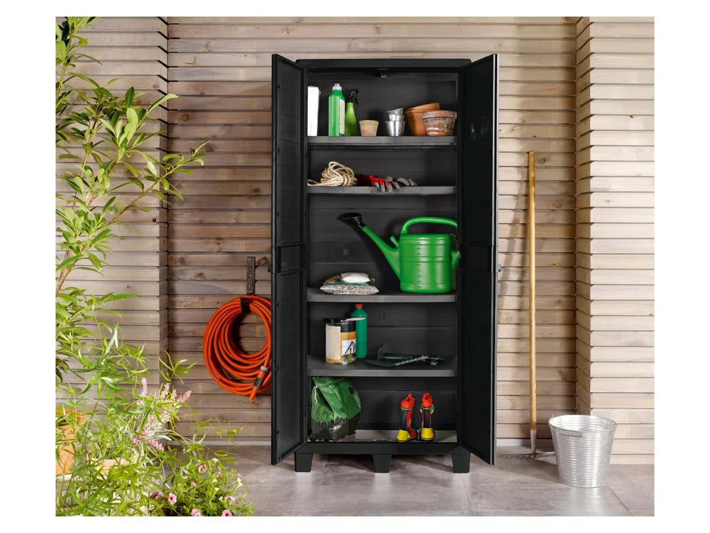 LIVARNO home Armoire multifonction, 78 x 46 x 182 cm, noire