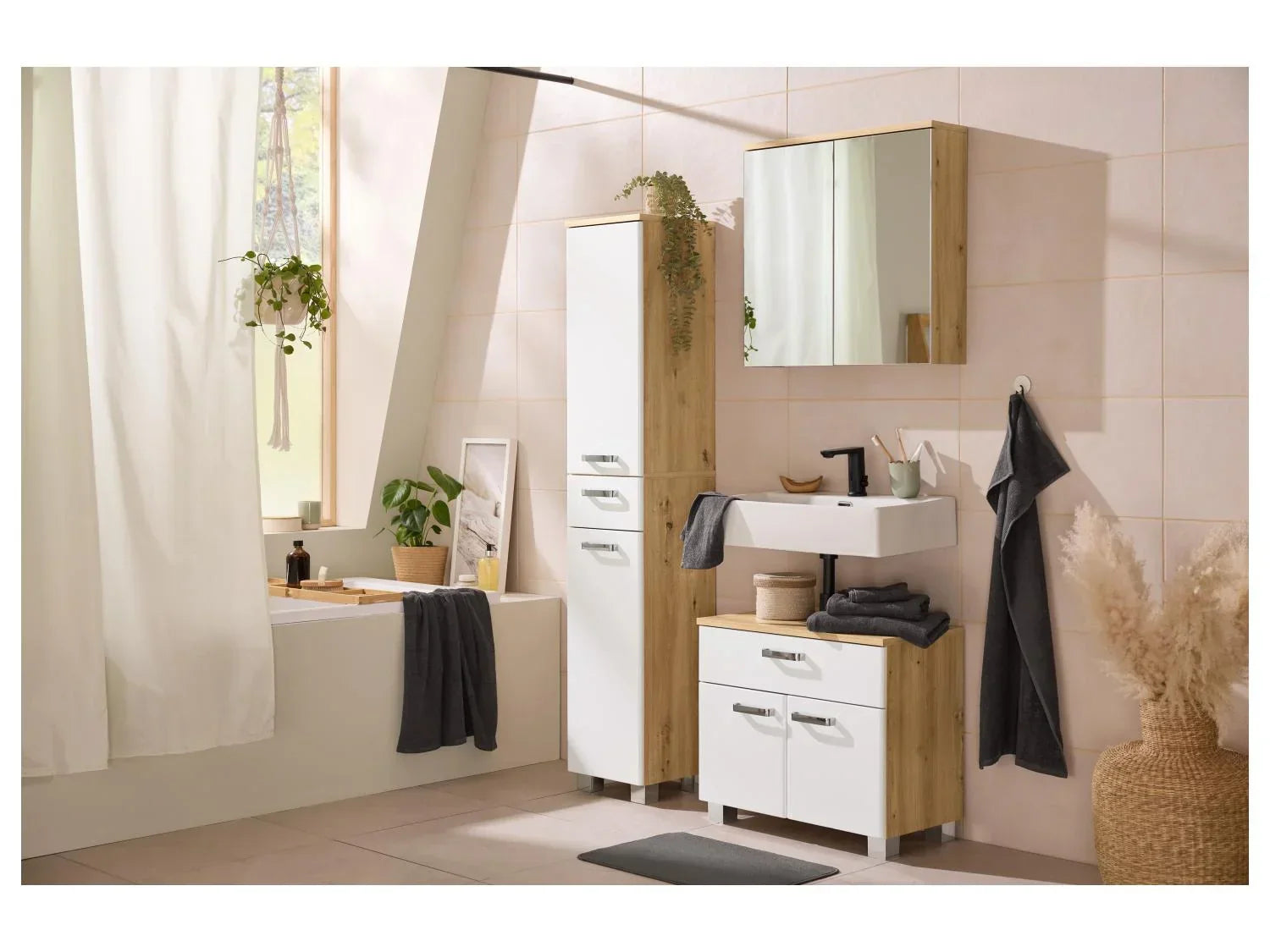 LIVARNO Armoire de toilette miroir Premium Palermo