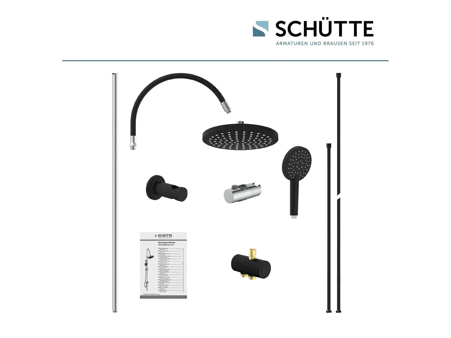 Schtte Colonne de douche MATAO RAIN, douche  pluie mobile et douchette