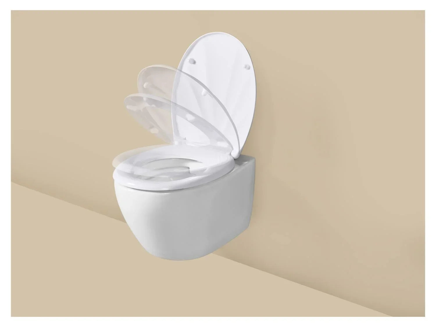 LIVARNO Abattant WC en Duroplast, avec fermeture en douceur
