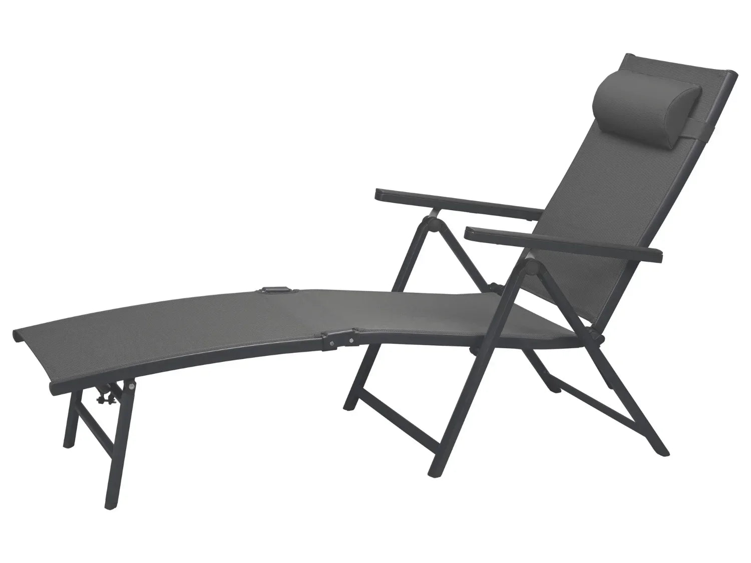 LIVARNO home Chaise longue en aluminium Houston, gris