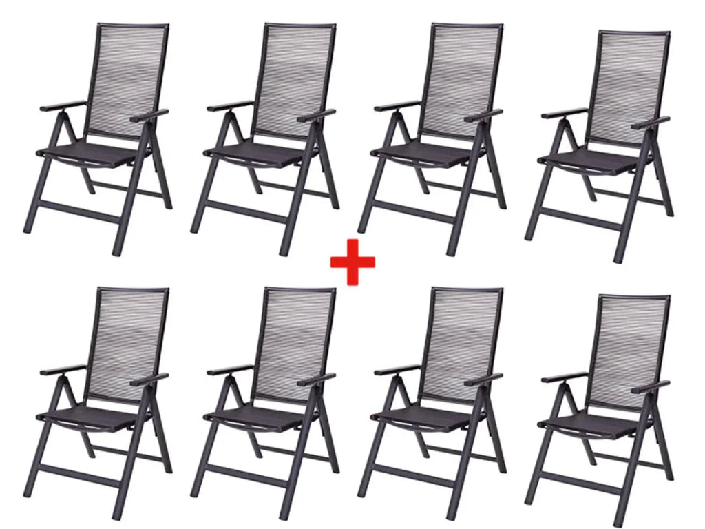 LIVARNO home Lot de 8 chaises hautes MIAMI
