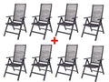 LIVARNO home Lot de 8 chaises hautes MIAMI