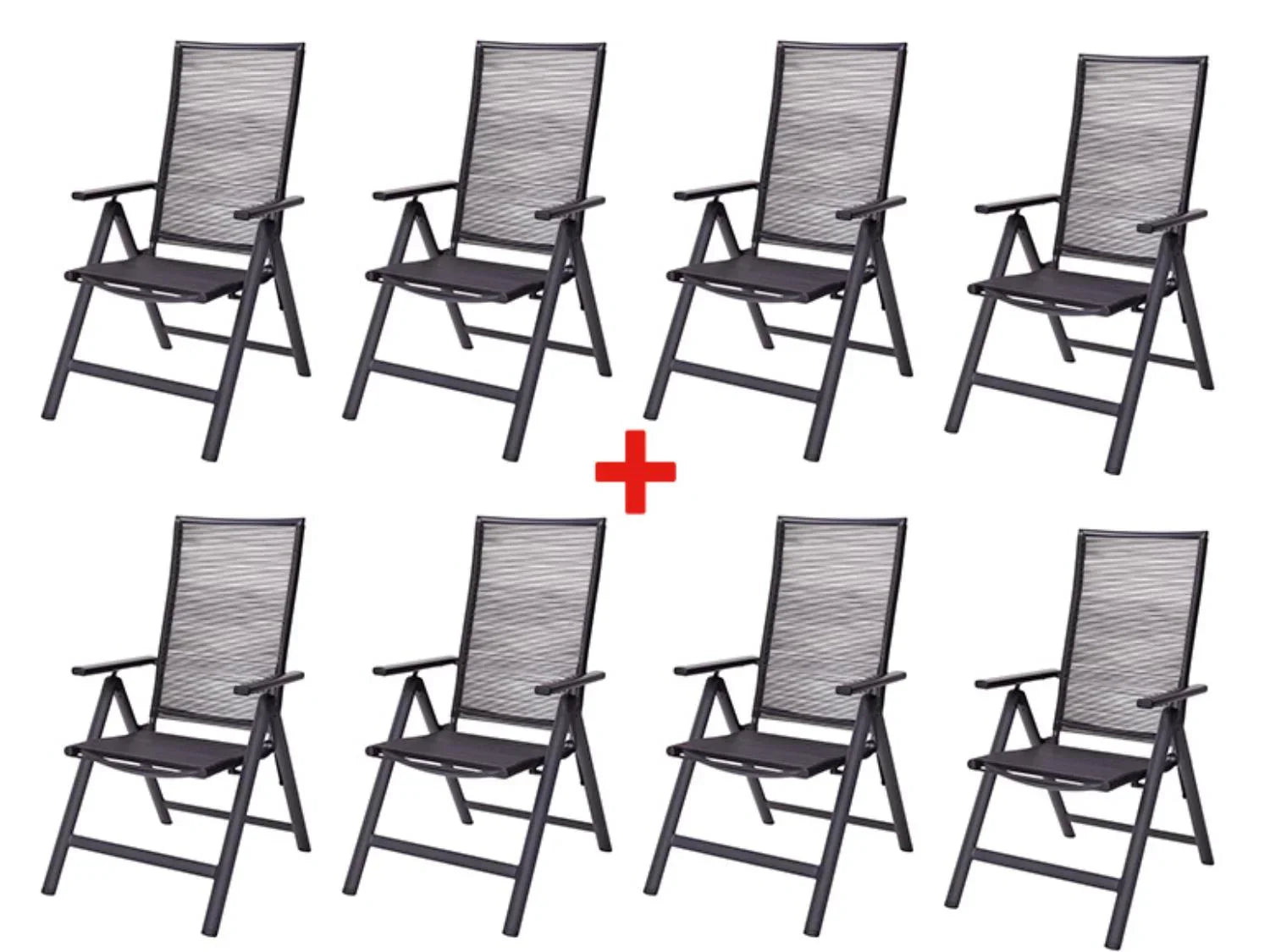 LIVARNO home Lot de 8 chaises hautes MIAMI