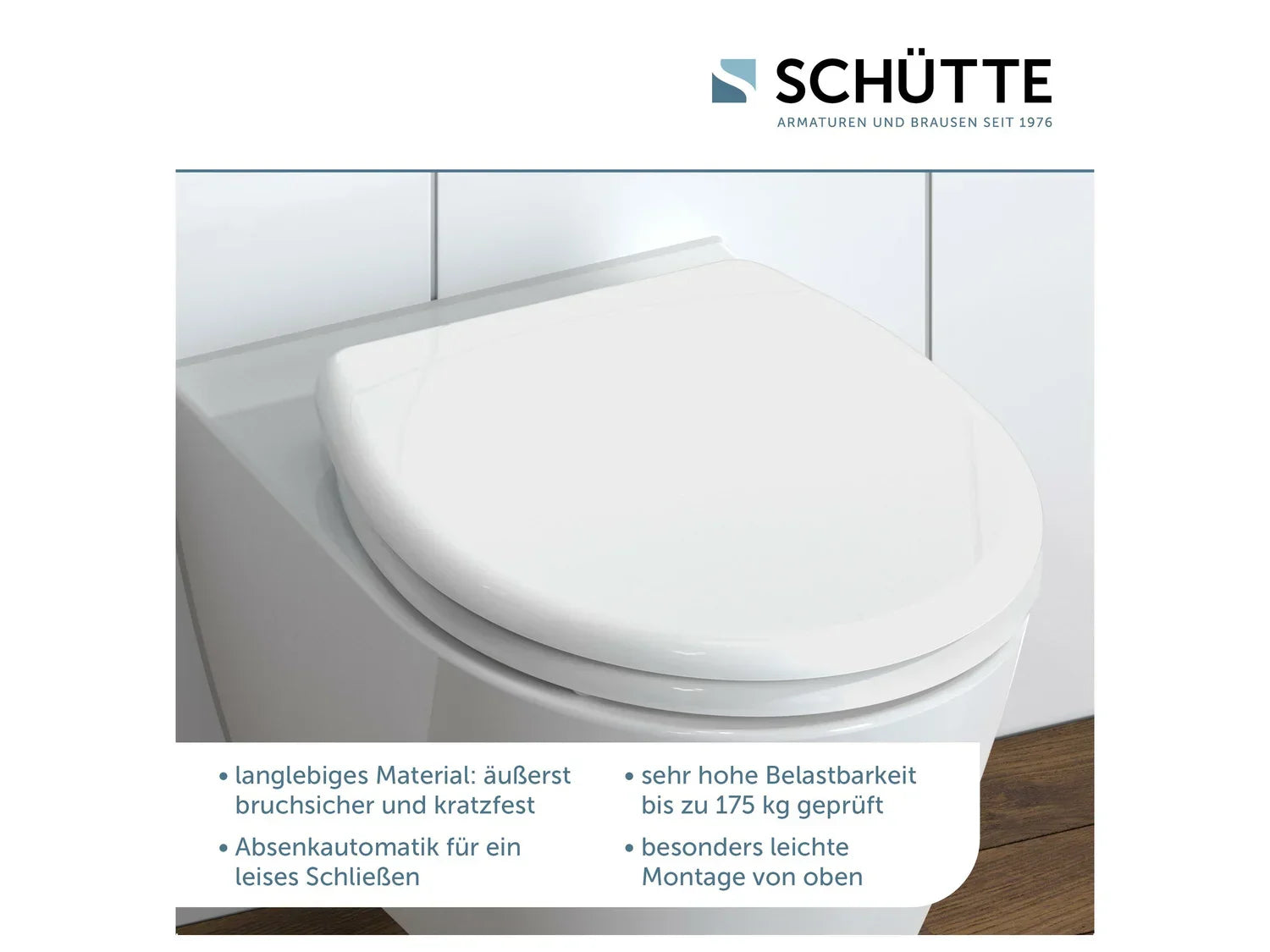 Schtte Abattant WC, avec fermeture en douceur