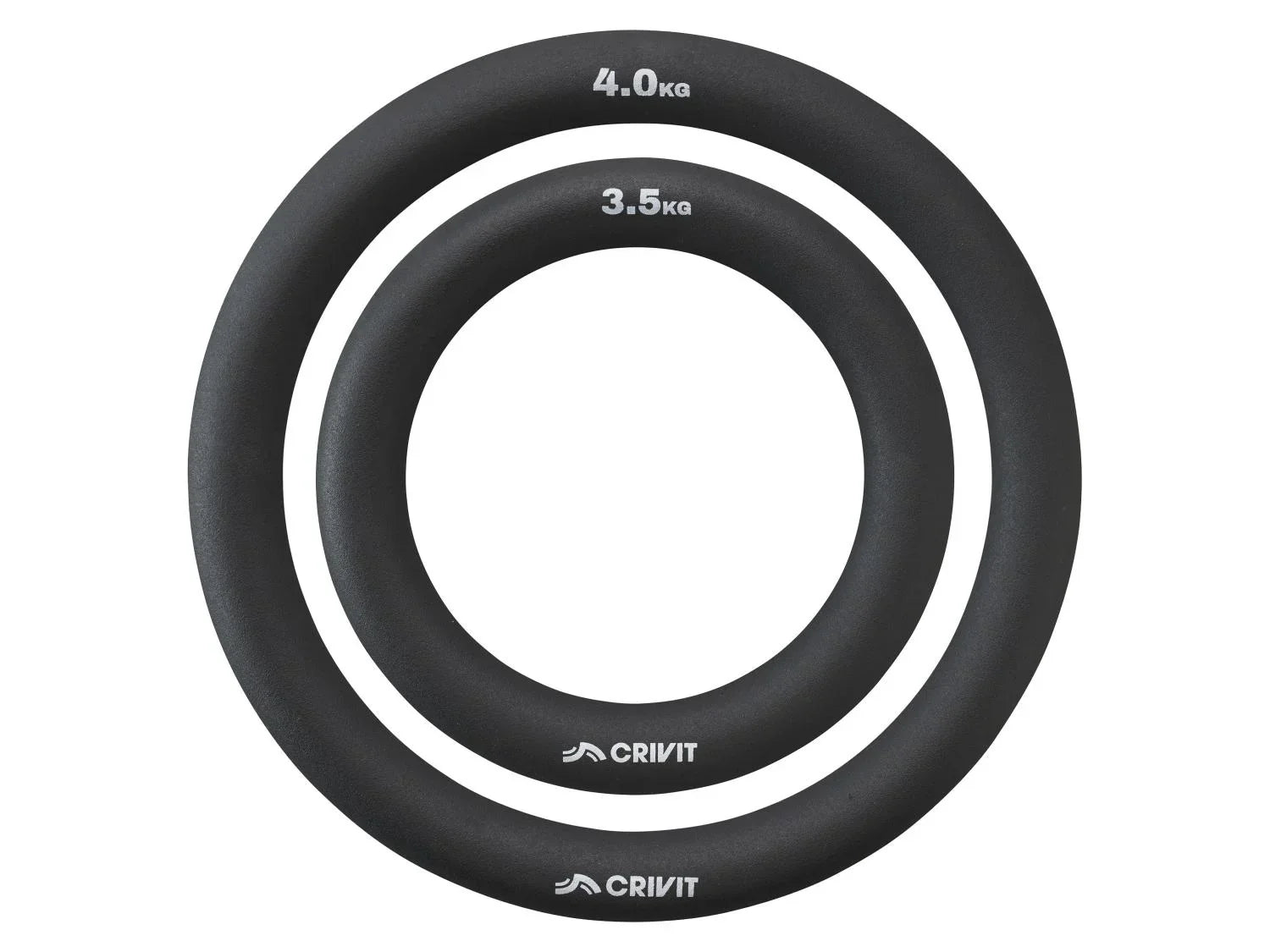 CRIVIT Lot de 2 anneaux de musculation, 3,5 kg et 4 kg