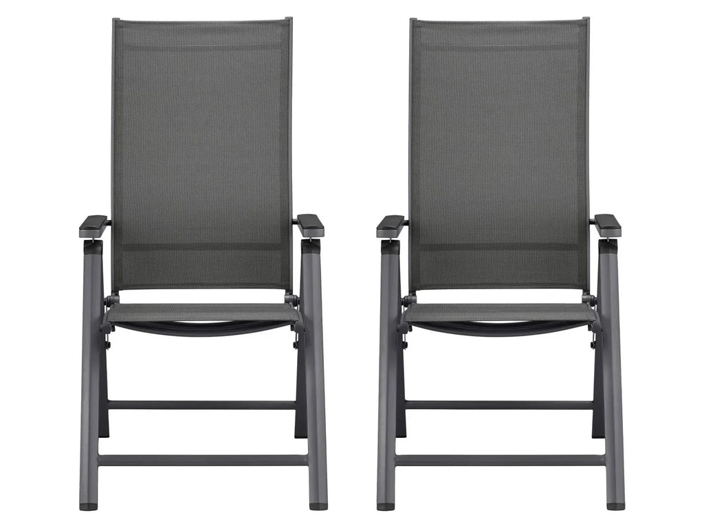 LIVARNO Lot de 2 fauteuils pliables Houston