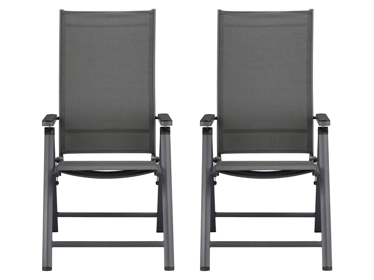 LIVARNO Lot de 2 fauteuils pliables Houston