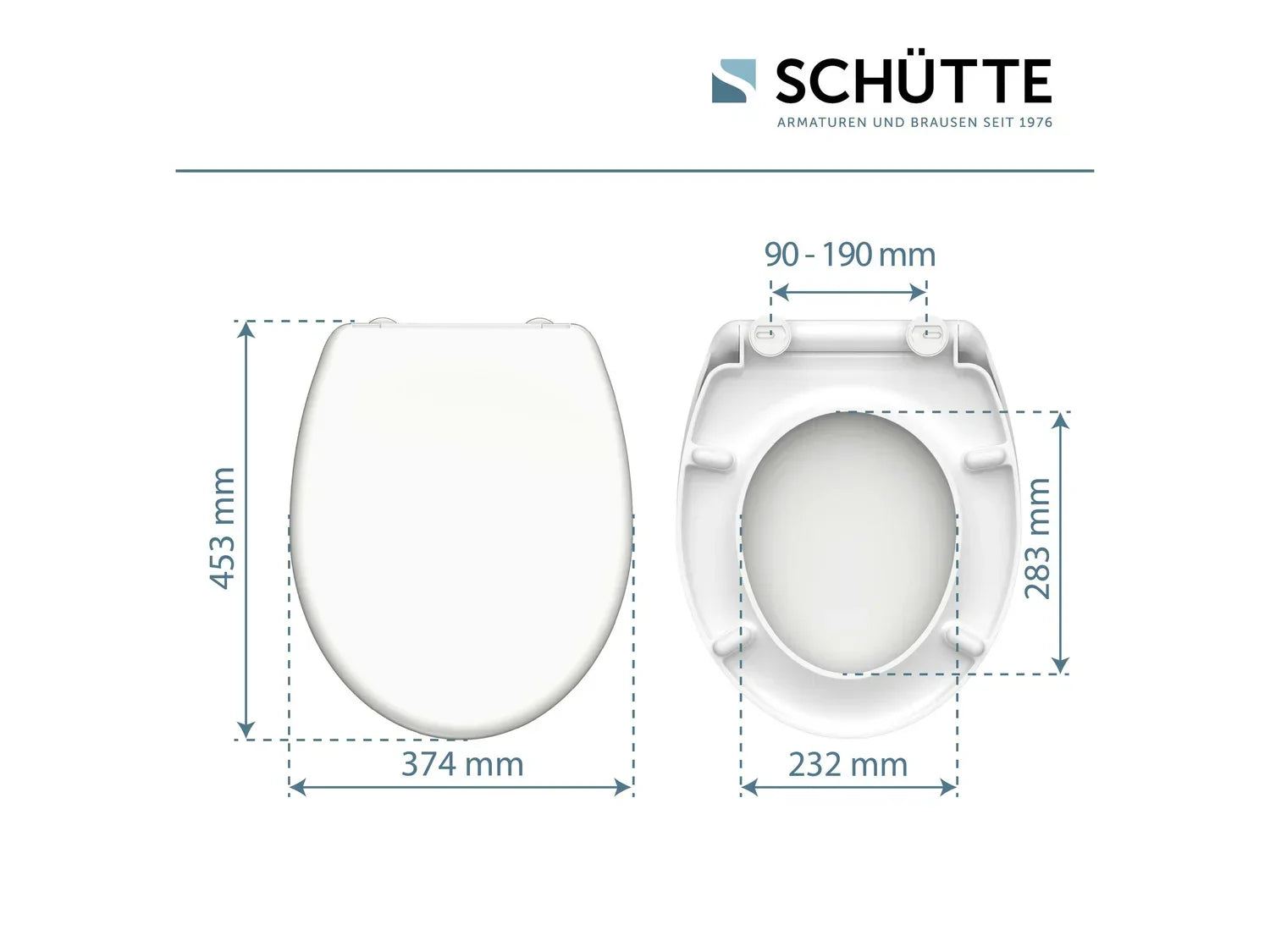 Schtte Abattant WC, avec fermeture en douceur