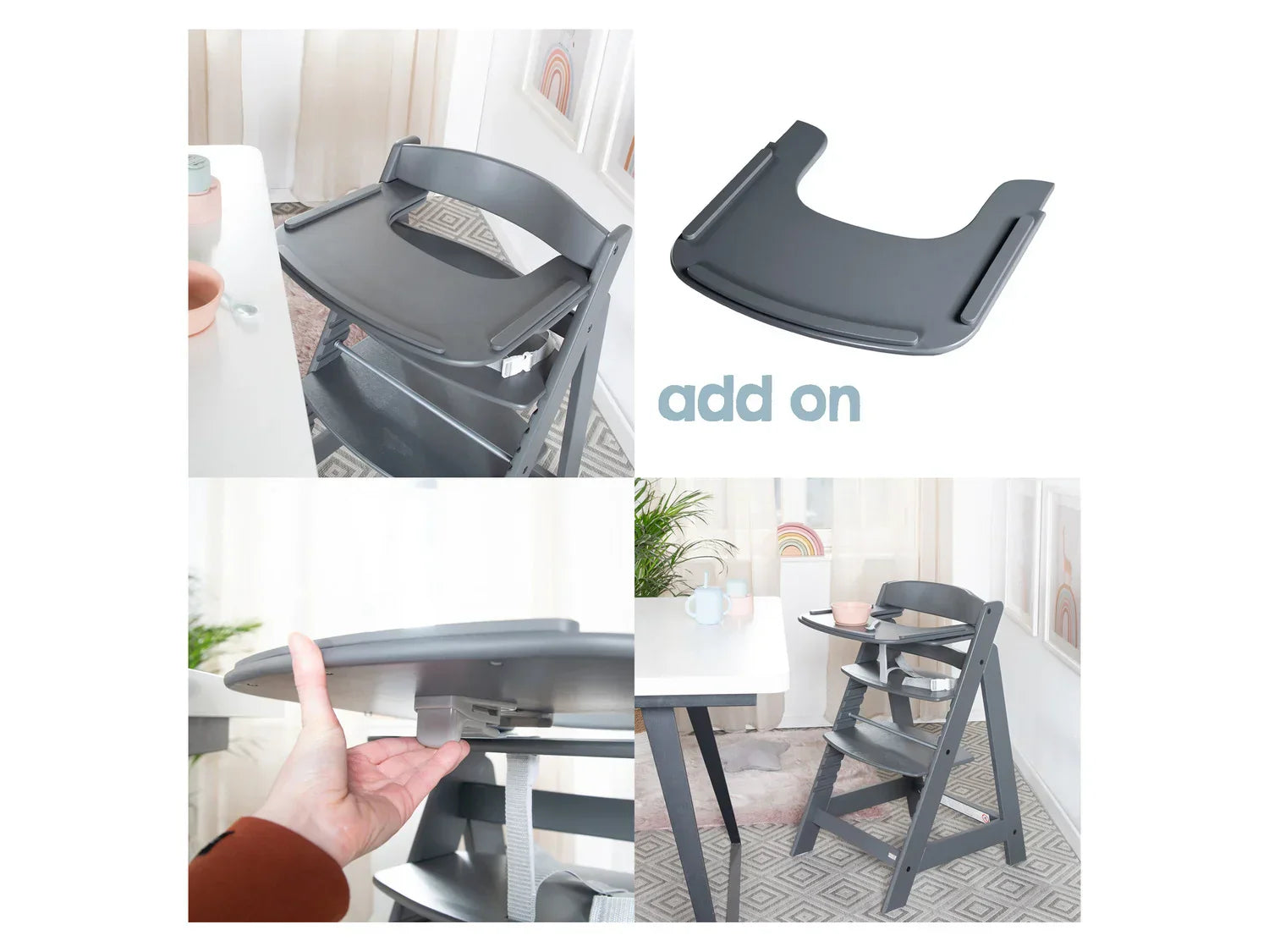 roba Chaise haute volutive Born Up Zick Zack 2 en 1