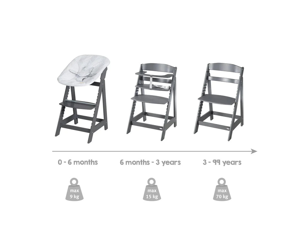 roba Chaise haute volutive Born Up Zick Zack 2 en 1