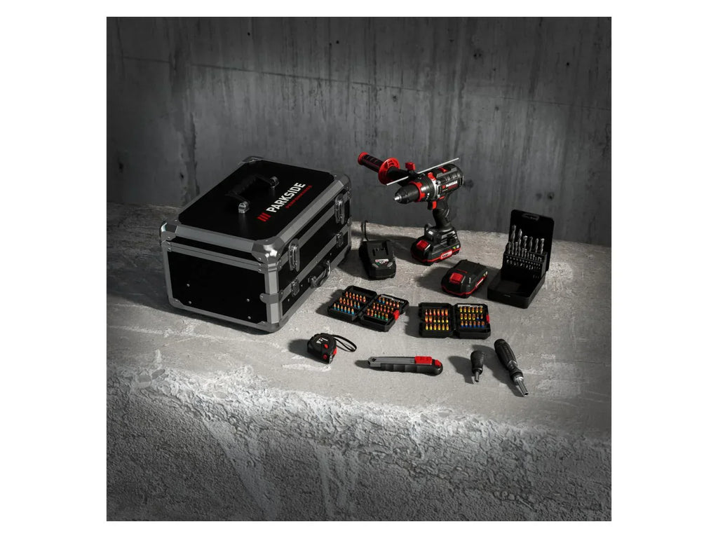 PARKSIDE PERFORMANCE Perceuse-visseuse  percussion sans fil PSBSAP 20-Li C3, 20 V