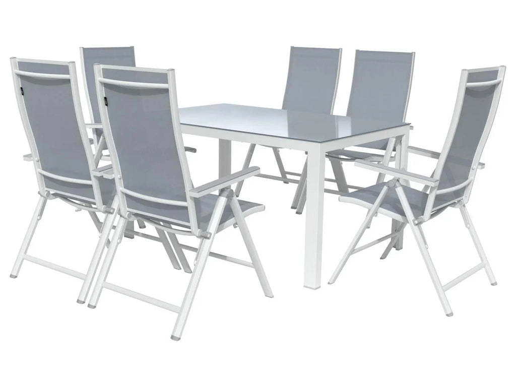 LIVARNO home Table de jardin + Lot de 6 fauteuils Houston