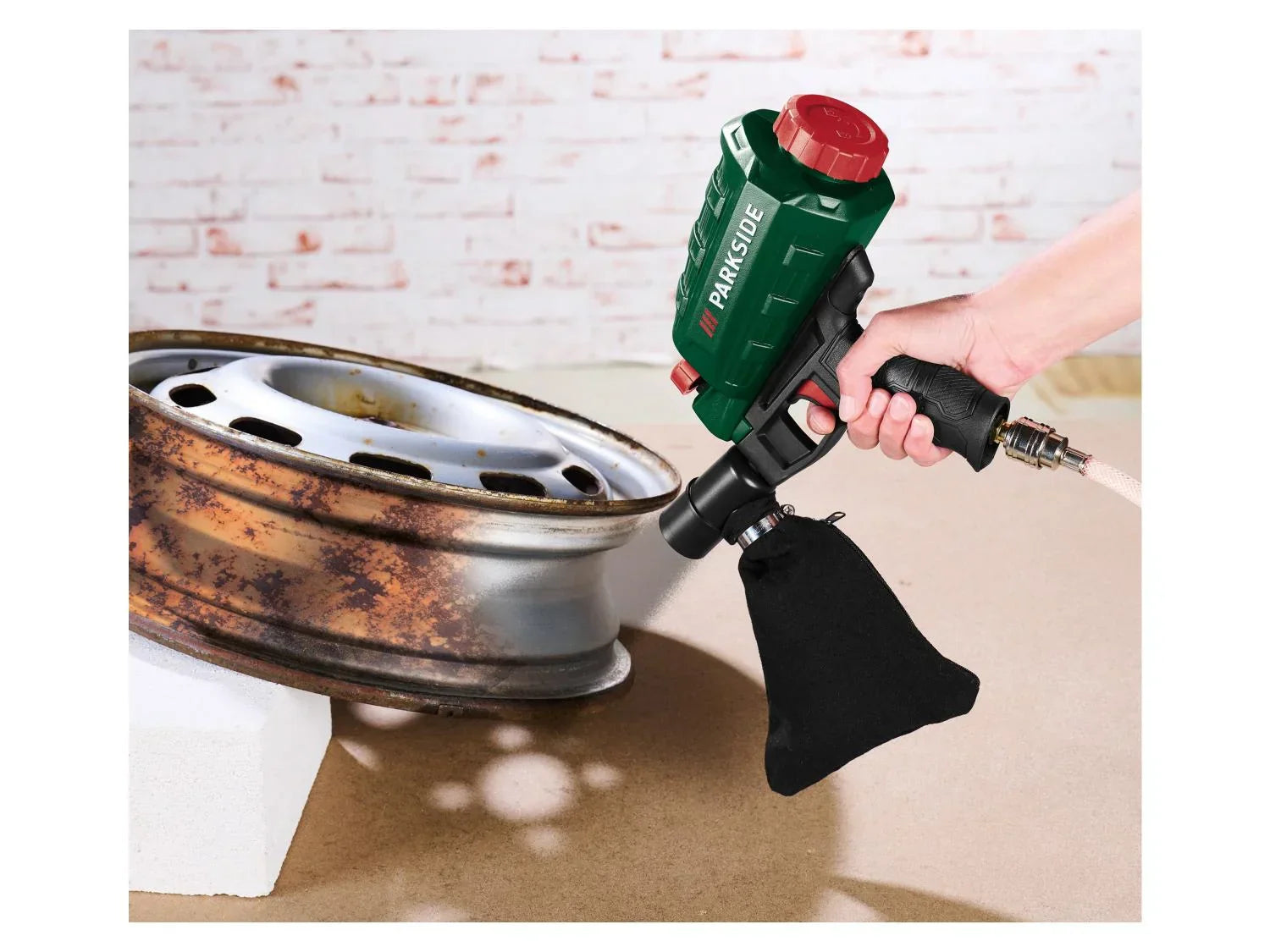 PARKSIDE Pistolet de sablage pneumatique PDSP 1000 E6