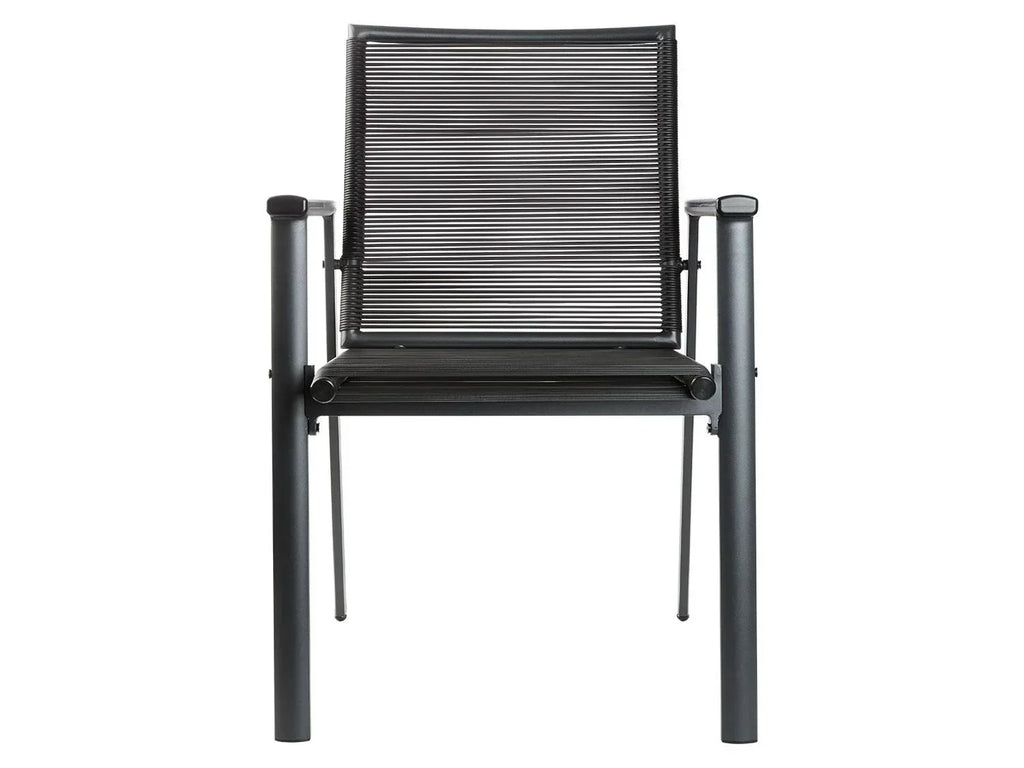 LIVARNO Chaise empilable Miami en aluminium, anthracite
