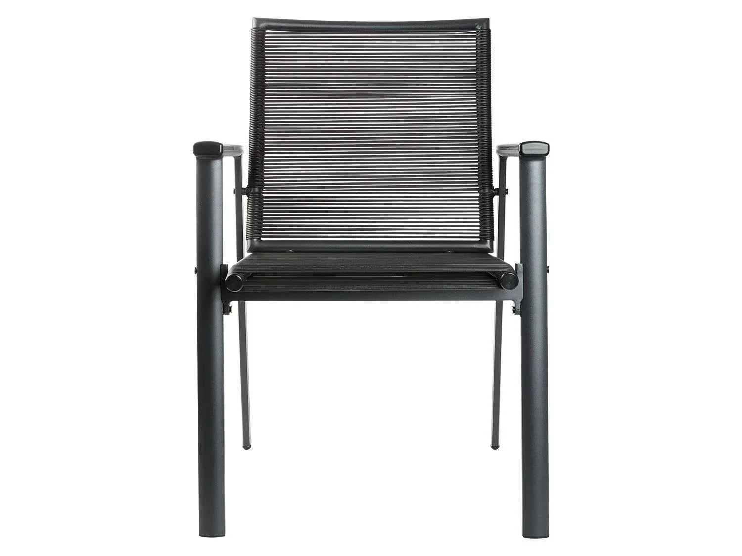 LIVARNO Chaise empilable Miami en aluminium, anthracite