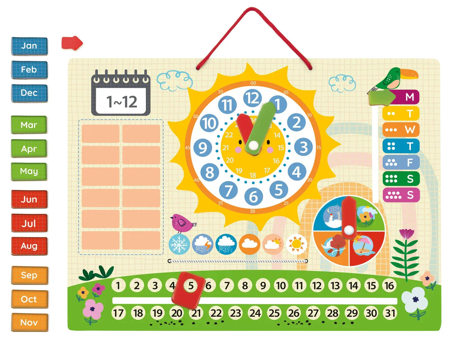 Playtive Tableau magntique en bois ou ordinateur protable