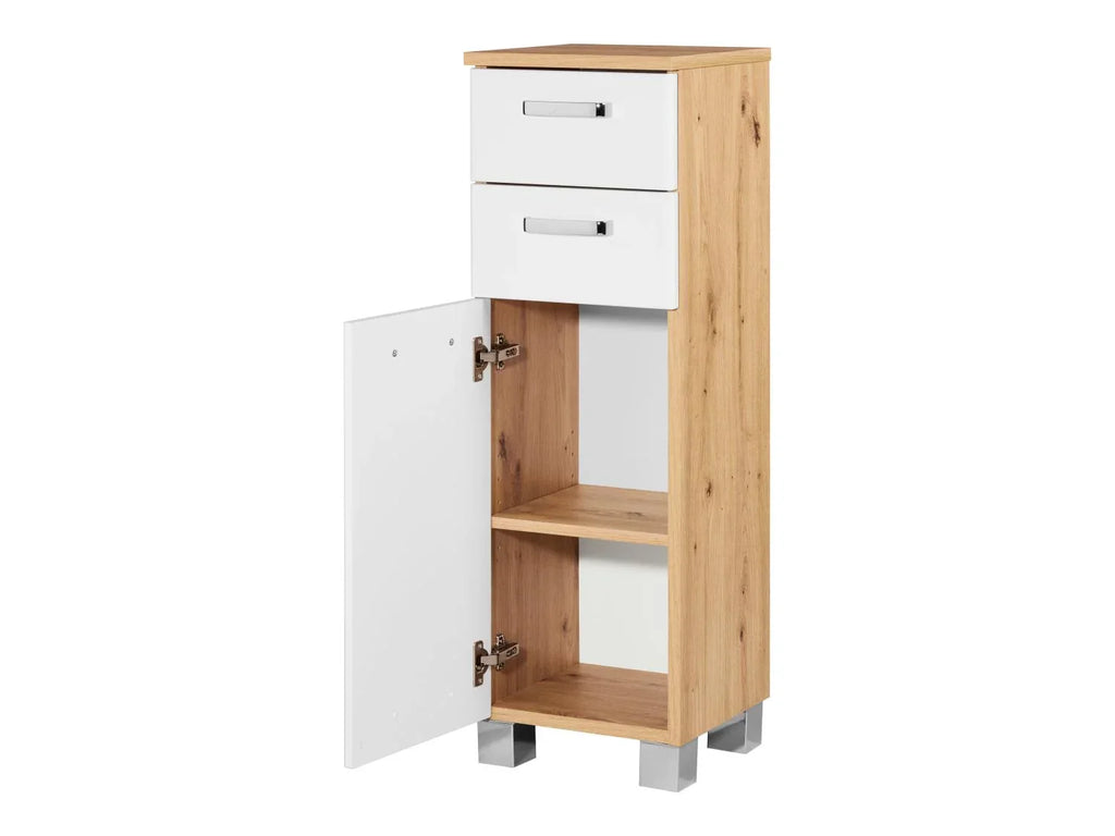 LIVARNO home Armoire latrale + meuble sous-vasque Palermo, blanc/imitation chne