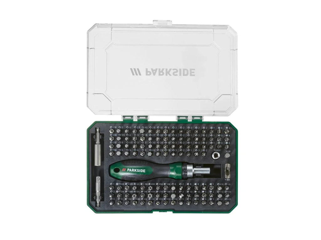 PARKSIDE Tournevis  cliquet avec set d'embouts, 115 pices