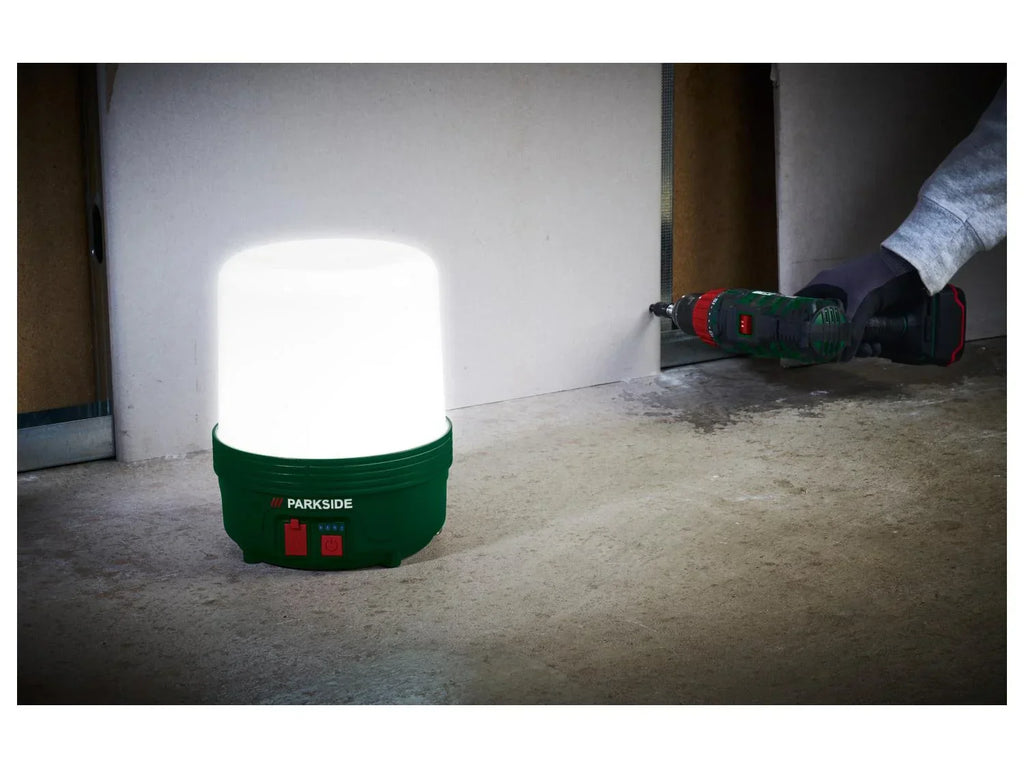 PARKSIDE Lampe sans fil 360 PALA 8000 A1 avec fonction batterie externe Powerbank