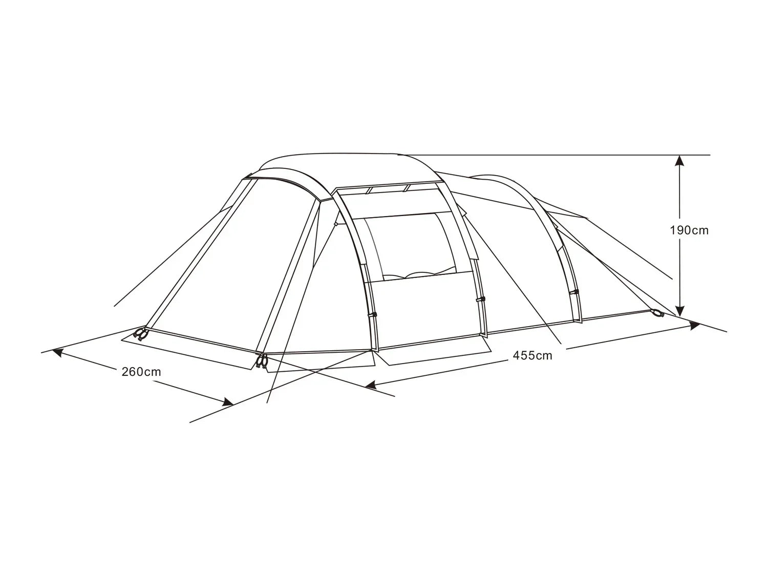 Rocktrail Tente de camping familiale