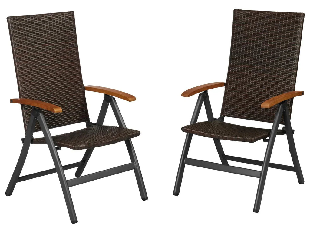 LIVARNO Lot de 2 fauteuils pliants Valencia