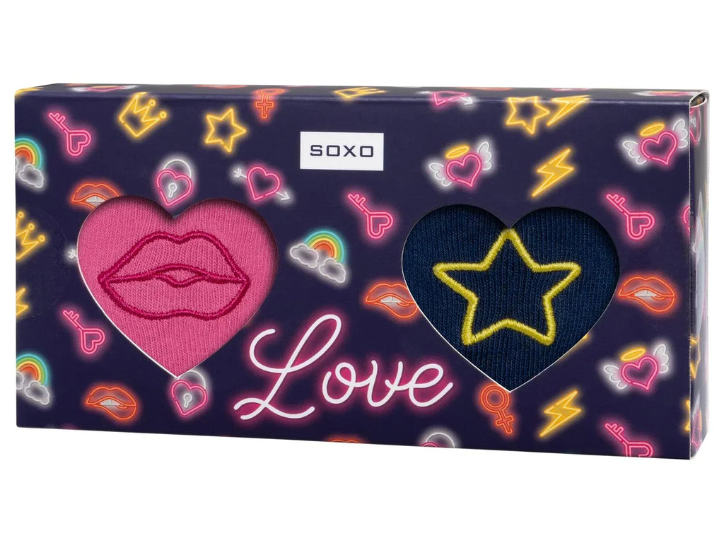 Soxo Lot de 2 paires de chaussettes femme