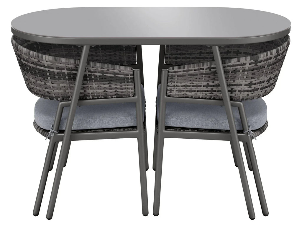 LIVARNO home Salon de balcon en acier, 3 pices
