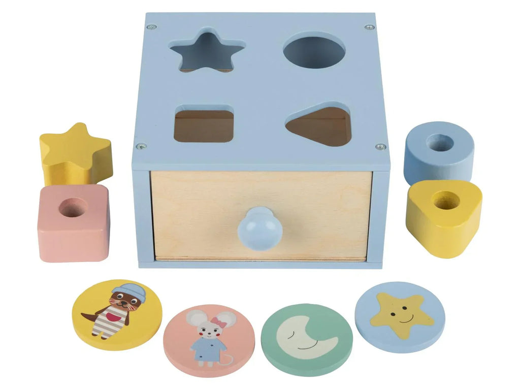 lupilu Bote de jeu et dapprentissage en bois