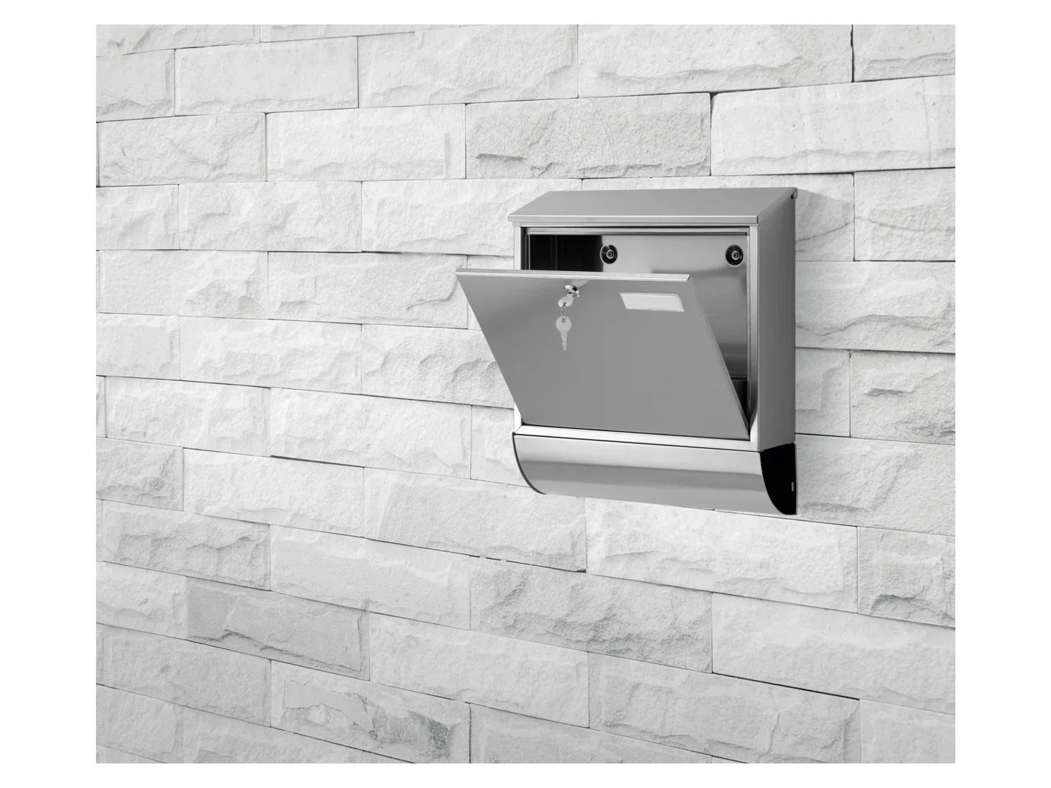 LIVARNO home Bote aux lettres en acier inoxydable